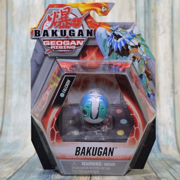 Bakugan Geogan Rising Haos Falcron Blue Ball RARE - Picture 1 of 3
